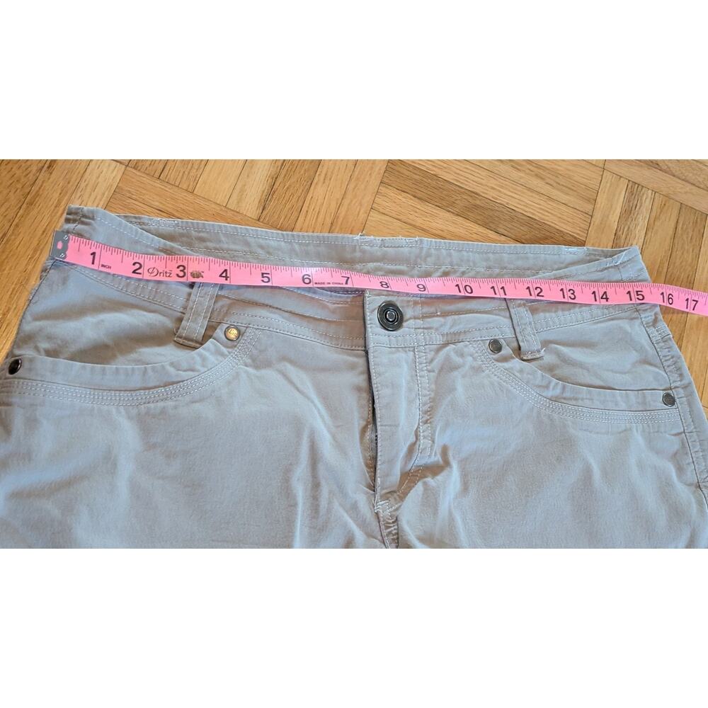 Kuhl Womens Splash Cargo Shorts 8 Tan Khaki Hiking Outdoors 10"Inseam Comfort - Picture 9 of 10